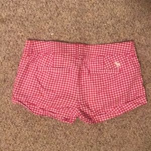 Abercrombie Shorts Red/White Check Print